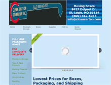 Tablet Screenshot of cleancarton.com